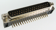 D-SUB 37 Pin Male Right Angle PCB Mount, 12-R37M